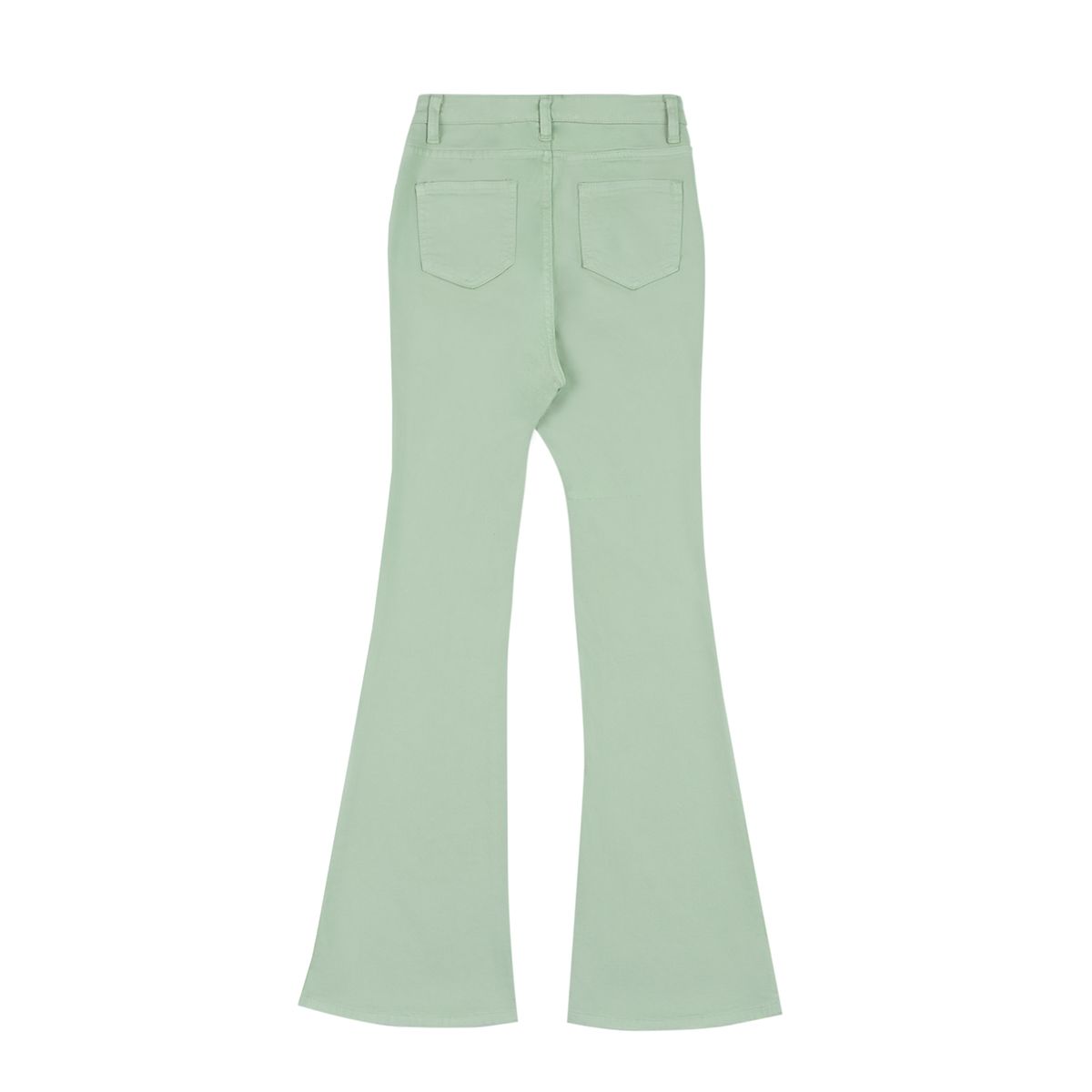 Muted Colors Flared Jeans