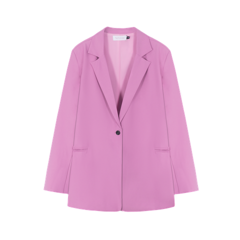  Bubblegum Pink Oversized Blazer 