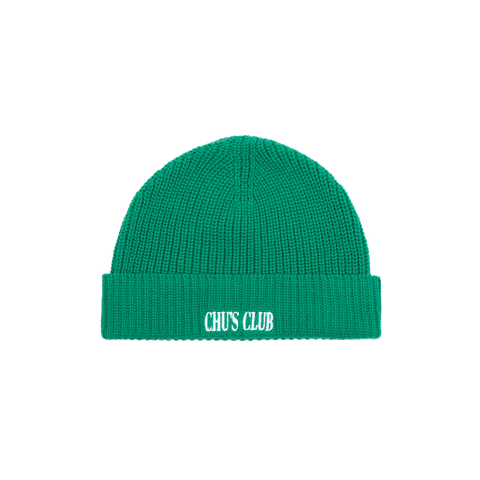  Chu's Club Ribbed Knit Hat 