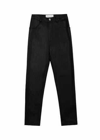  Leather Straight Leg Pant 