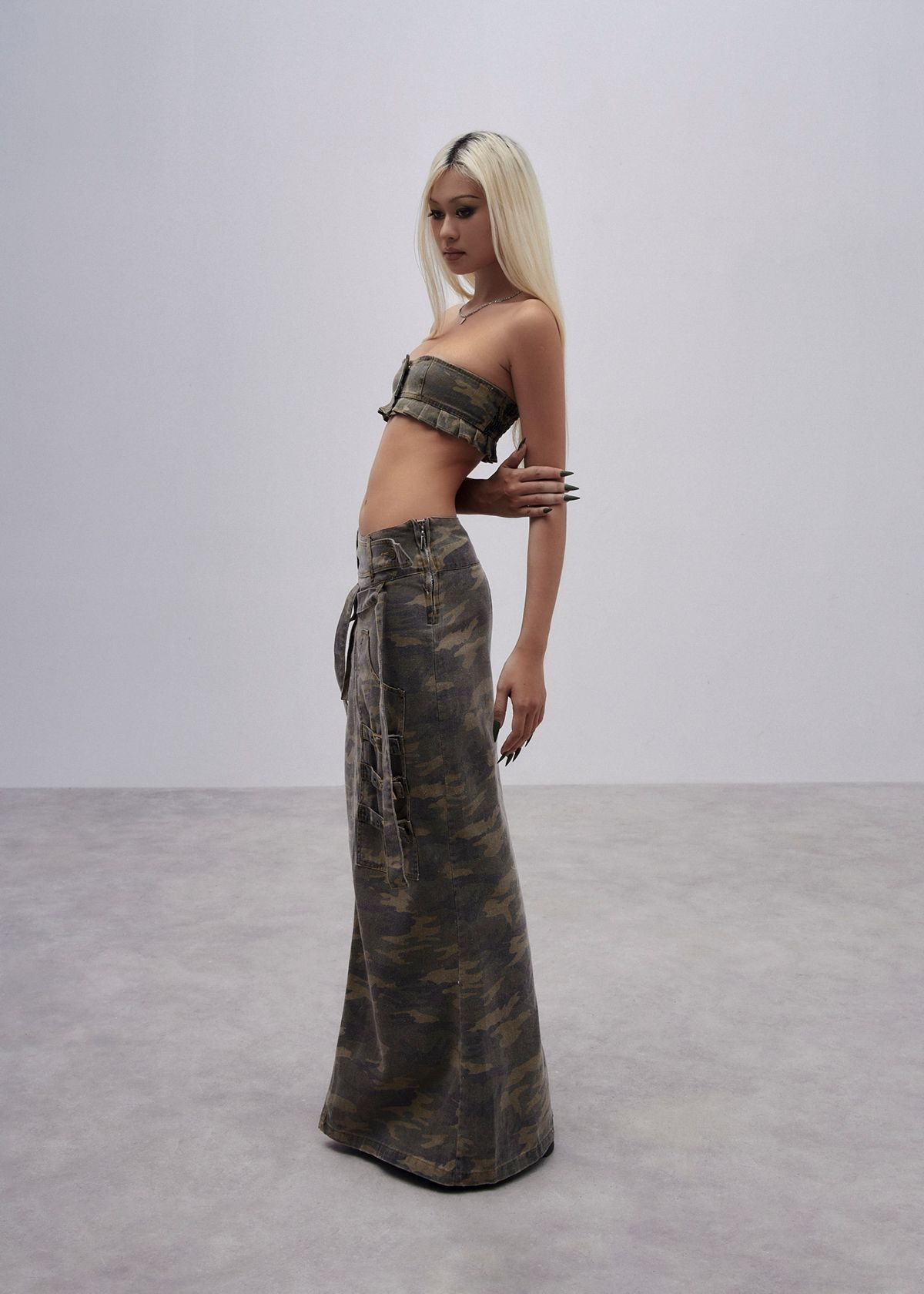 CAMO - Maxi Cargo Skirt