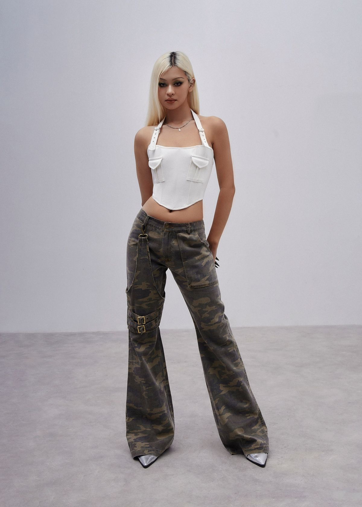 CAMO - Flared Pants