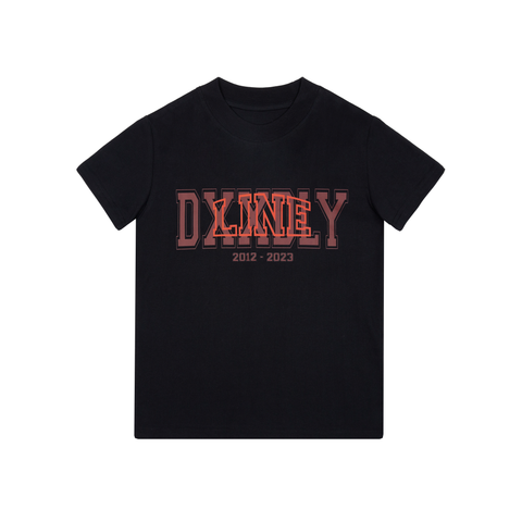  DXXDLY LINE Black Baby Tee 