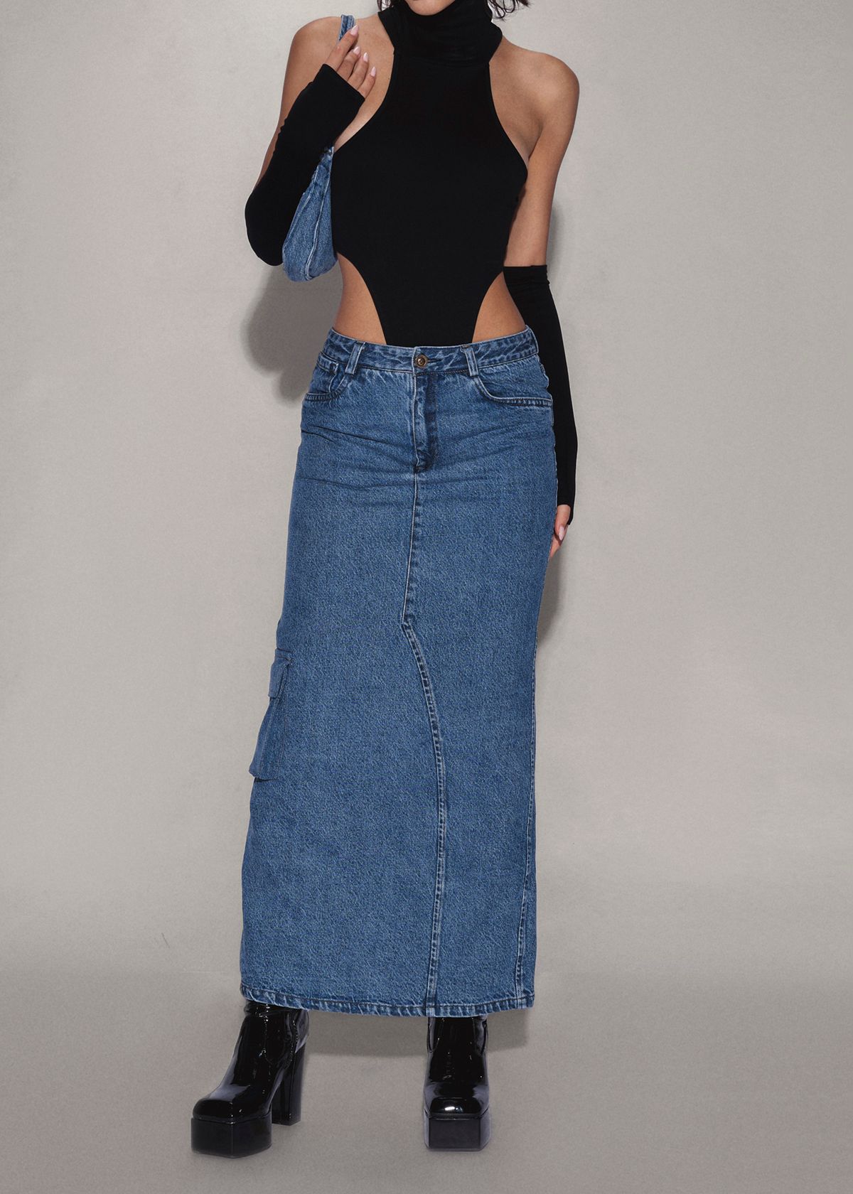 RIN Cargo Maxi Skirt