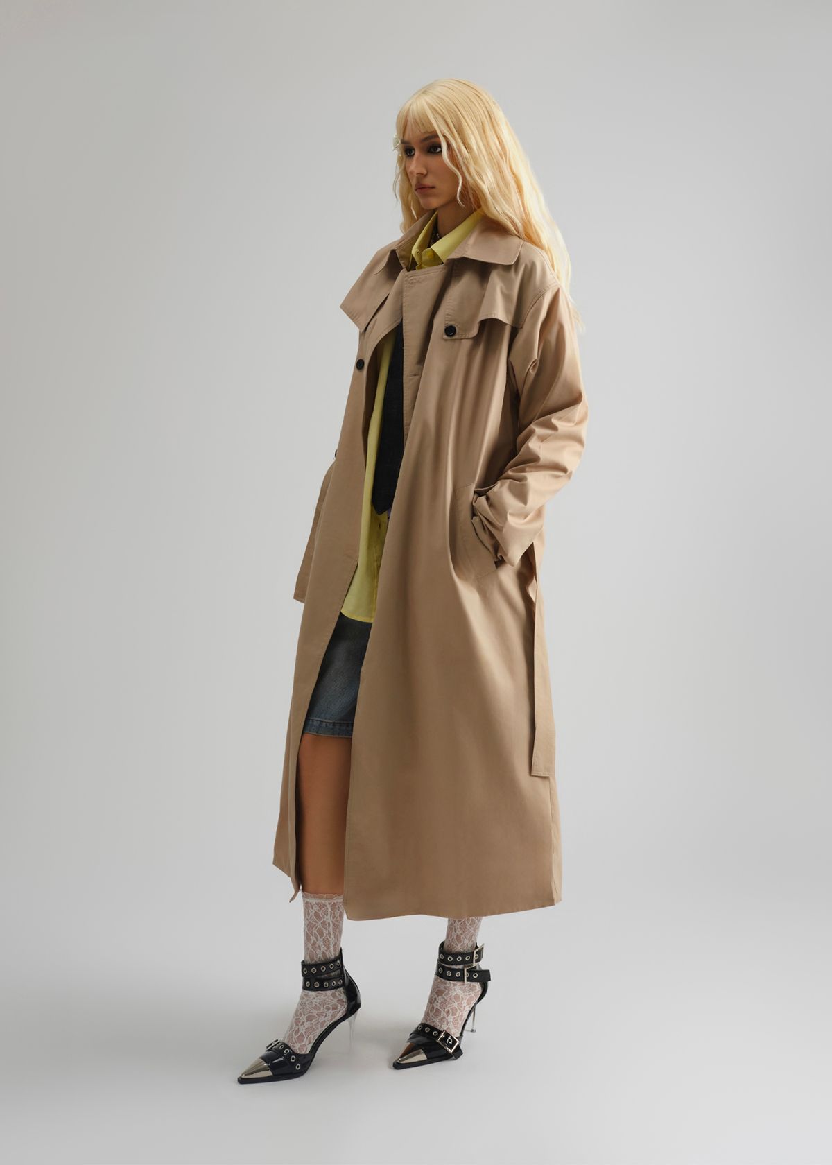 ESS Double Breasted Trench Coat