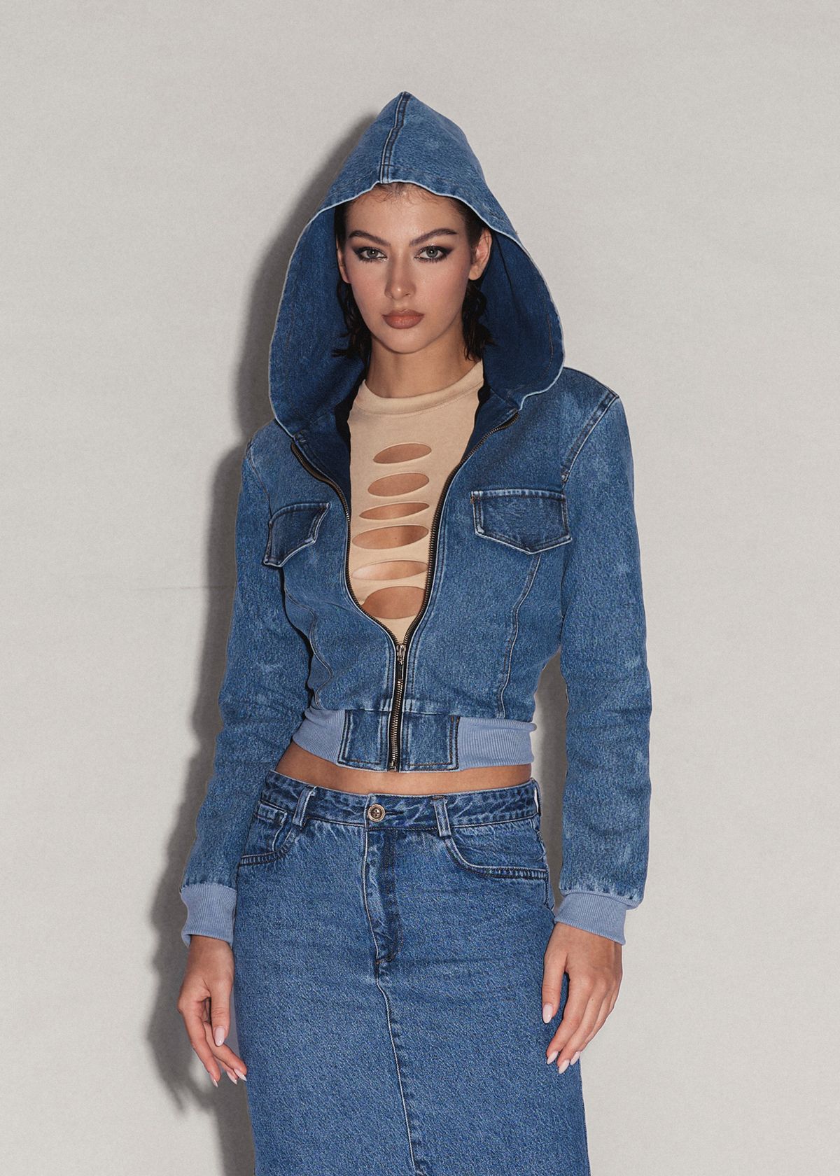 RIN Cropped Jacket Jeans