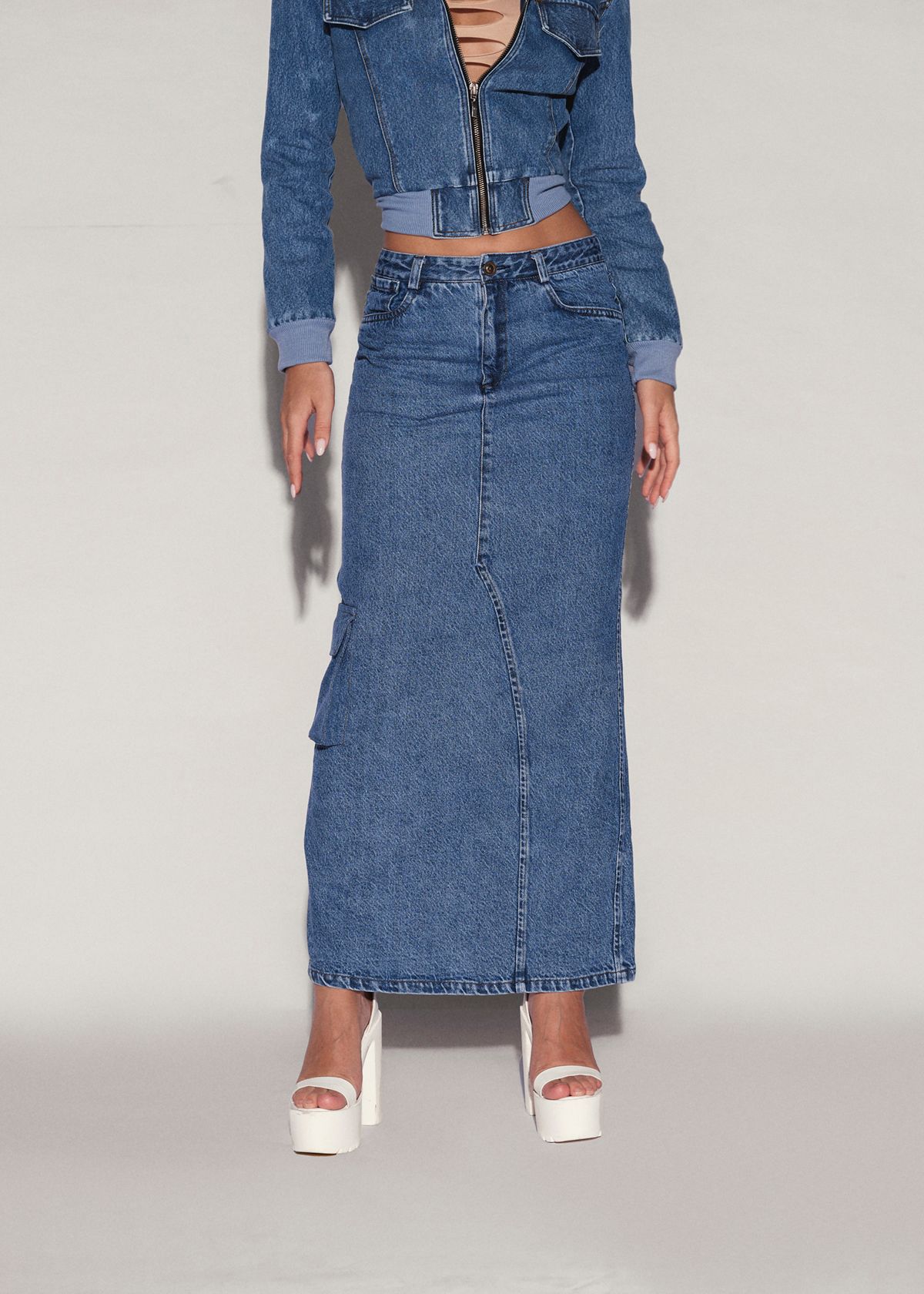 RIN Cargo Maxi Skirt