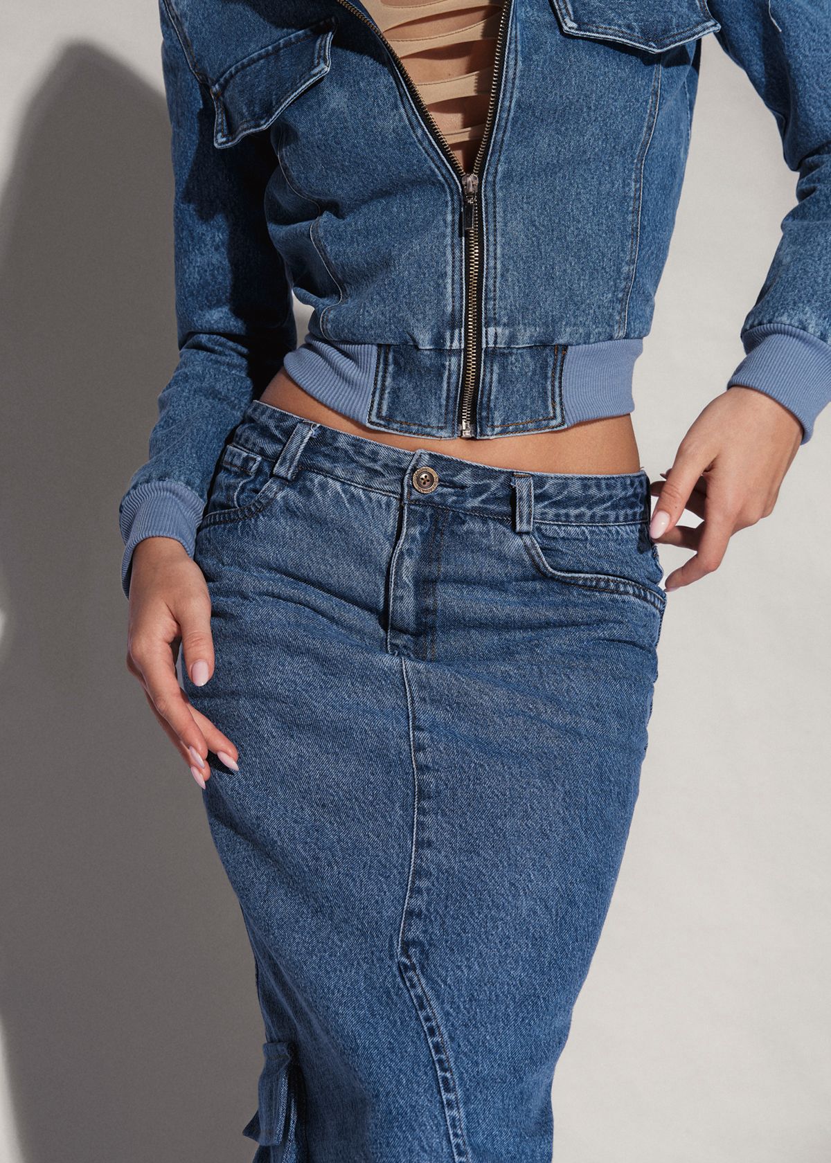 RIN Cropped Jacket Jeans
