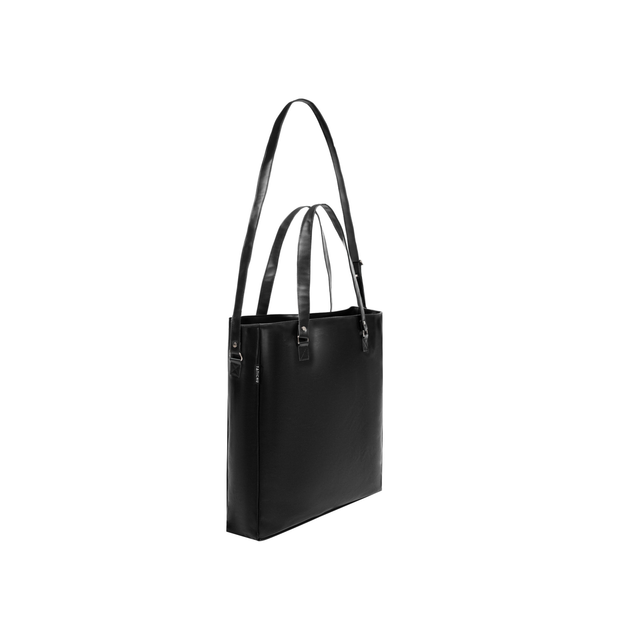 Black Leather Tote Bag