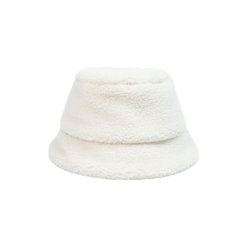 White Teddy Bucket Hat 