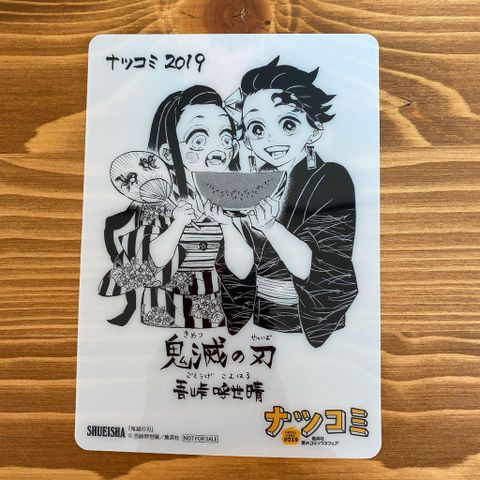 [Chữ Ký Tác Giả] Card Kimetsu no Yaiba - Thanh gươm Diệt quỷ  (Natsu Comic 2019)