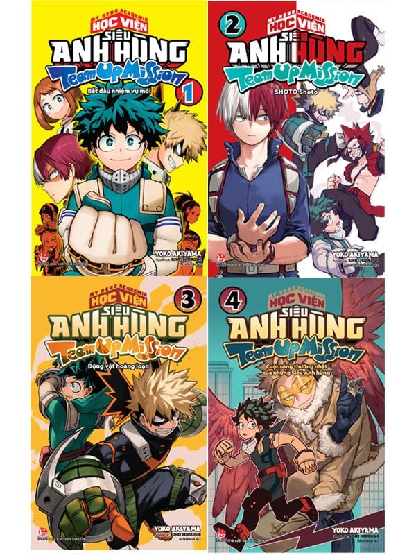 Combo My Hero Academia - Học Viện Siêu Anh Hùng Team Up Mission Tập 1-4