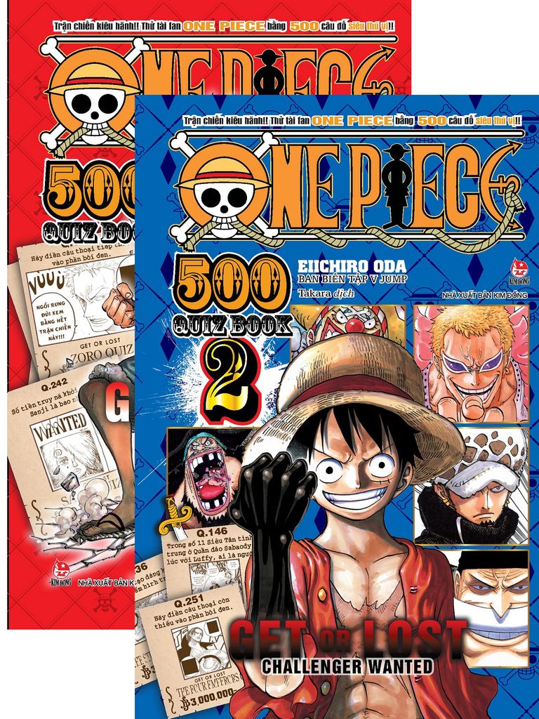 [Combo] One Piece 500 Quiz Book (Tập 1 + Tập 2)