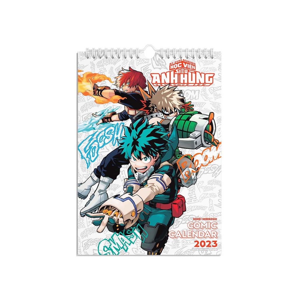 Lịch Treo Tường My Hero Academia - Học Viện Siêu Anh Hùng 2023 – Hikaru Shop