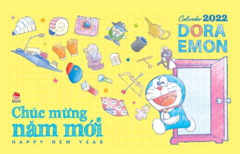 Lịch để bàn Doraemon 2022