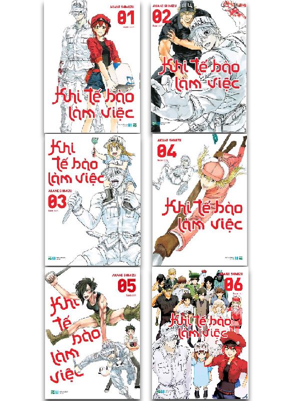 Khi Tế Bào Làm Việc - Combo Tập 1-6 (Trọn Bộ)