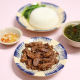  Combo Cơm + Ba Rọi Rang Mắm Ruốc + Rau + Canh 