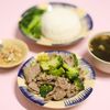  Combo Cơm + Bò Xào Bông Cải Xanh + Rau + Canh 
