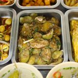  Combo Cơm + Cà Tím Xào Thịt Tóp Mỡ + Rau + Canh 