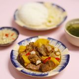  Combo Cơm + Sườn Kho Thơm + Rau + Canh 