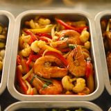  Combo Cơm + Tôm Mực Xào Chua Ngọt + Rau + Canh 