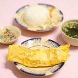  Combo Cơm + Trứng Chiên Thịt + Rau + Canh 