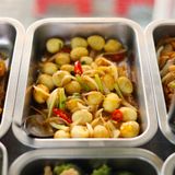  Combo Cơm + Trứng Cút Sốt Mắm + Rau + Canh 