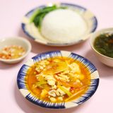  Combo Cơm + Trứng Cút Sốt Cà Chua + Rau + Canh 