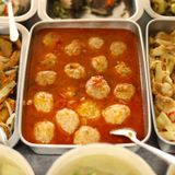  Combo Cơm + Xíu Mại Bọc Trứng Cút Sốt Cà + Rau + Canh 