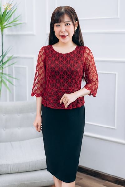 Bộ áo sơ mi cổ sen tay ngắn và đầm yếm eo đan dây cá tính  Hàng đẹp với  giá tốt nhất