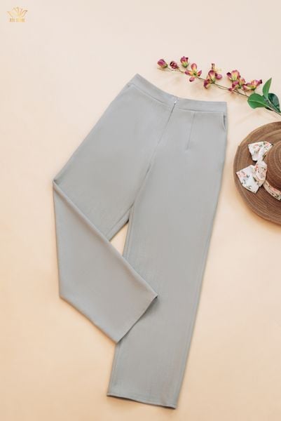 Quần tây - Khóa kéo trước bo chun sau lưng - CT - Xám tro - TTV1726