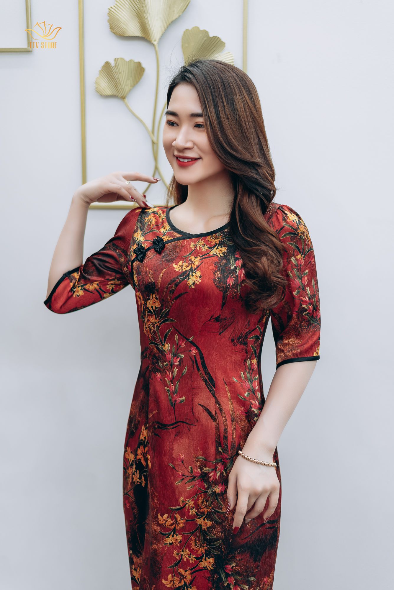 💥 Set váy áo Trung hoa - Áo sườn xám phối váy xòe nhã nhặn | Shopee Việt  Nam