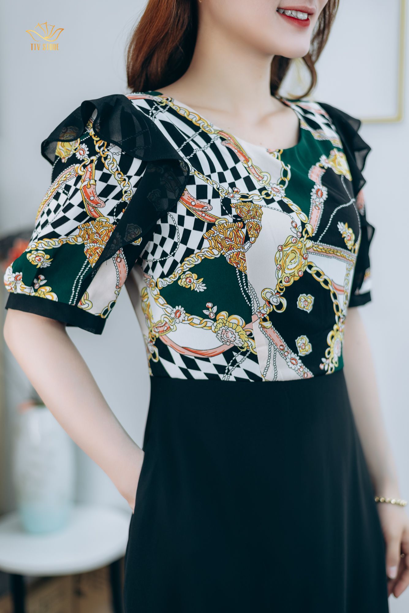 Váy xòe công chúa mùa hè họa tiết xinh  Tiệm Của Cốm