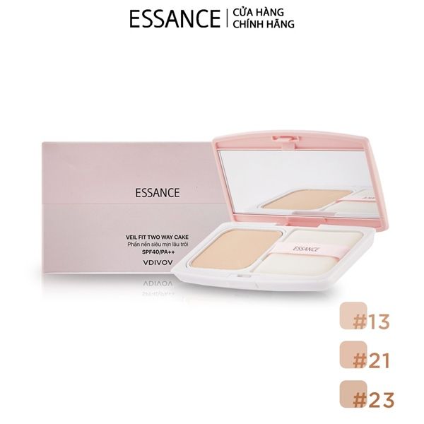 Essance_Phấn Nền Siêu Mịn Lâu Trôi Veil Fit Two Way Cake SPF40/PA++ 7g #13