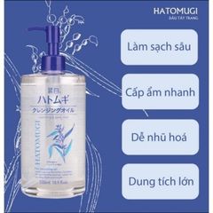 HATOMUGI_Nước Tẩy Trang Sáng Da Ý Dĩ 500ml