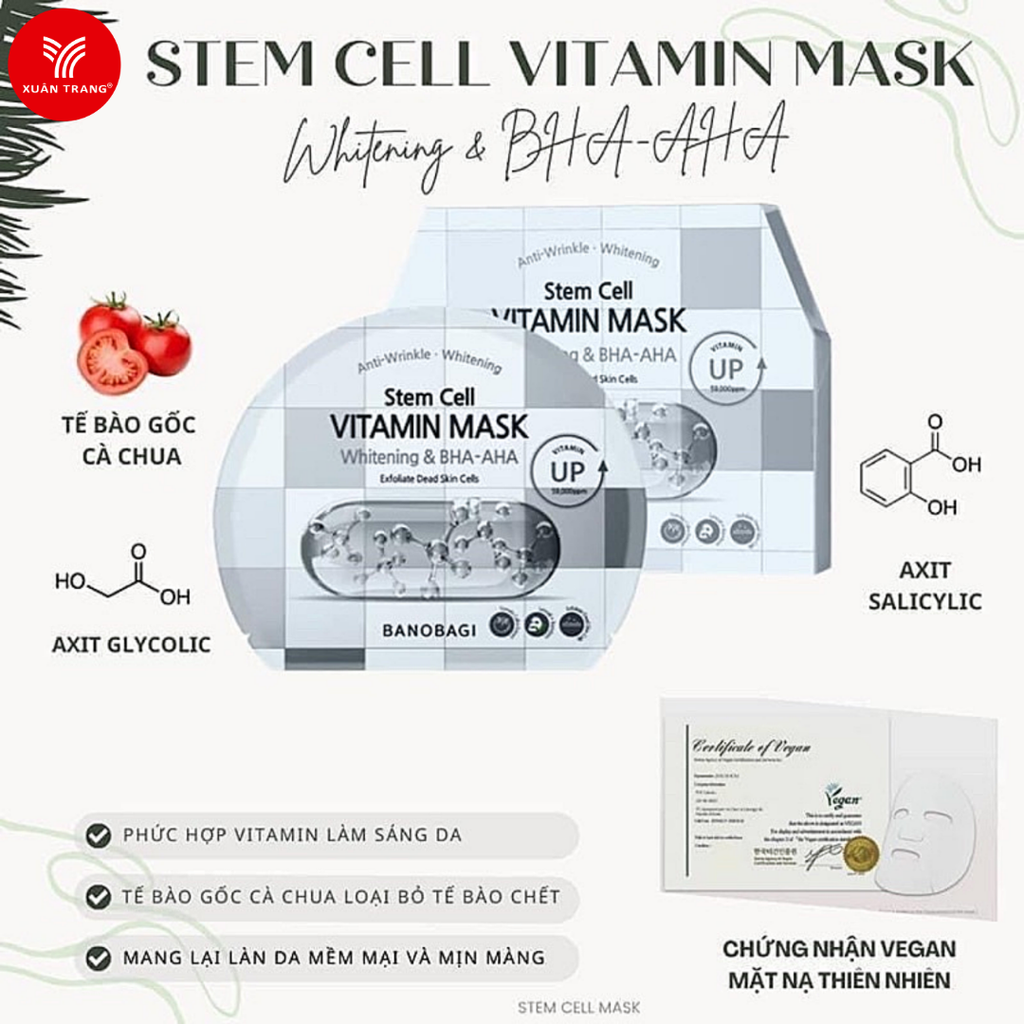 Banobagi_Mặt Nạ Stem Cell Vitamin Mask Whitening & BHA-AHA 30g