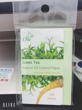 Ola Giấy Thấm Dầu Trà Xanh 100 Tờ