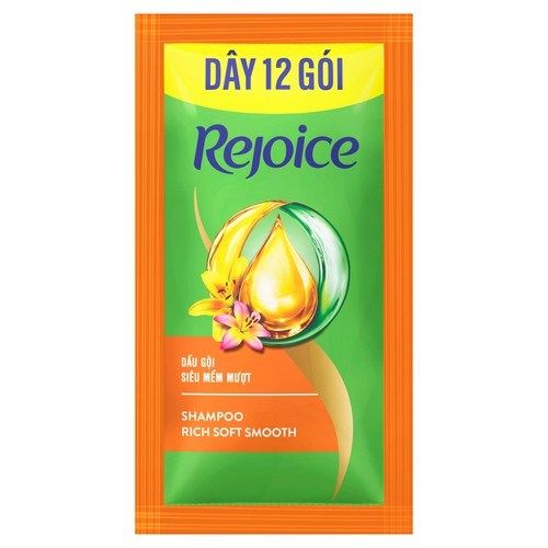 P&G_REJOICE_Dầu Gội Siêu Mềm Mượt (Xanh Lá) 6g