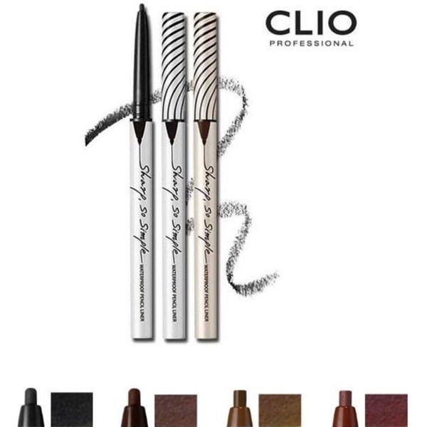 CLIO_Chì Mí Vặn Sharp, So Simple Màu Đen 0.14g