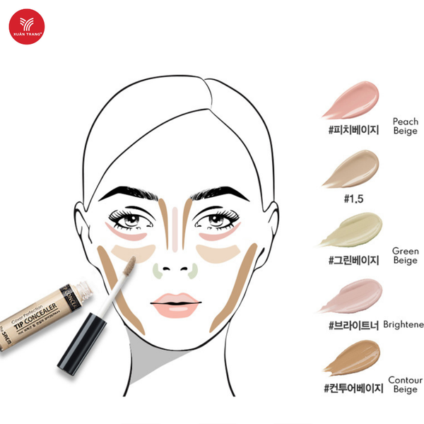 The Saem_Kem Che Khuyết Điểm Cover Perfection Tip Concealer 1.25