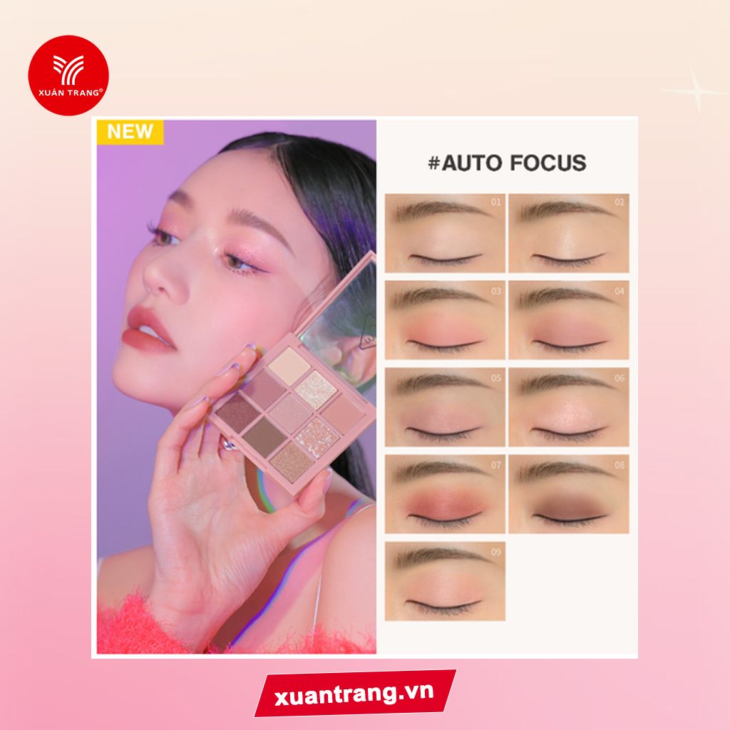 3CE_Phấn Mắt 9 Ô Multi Eye Color Palette #Auto Focus