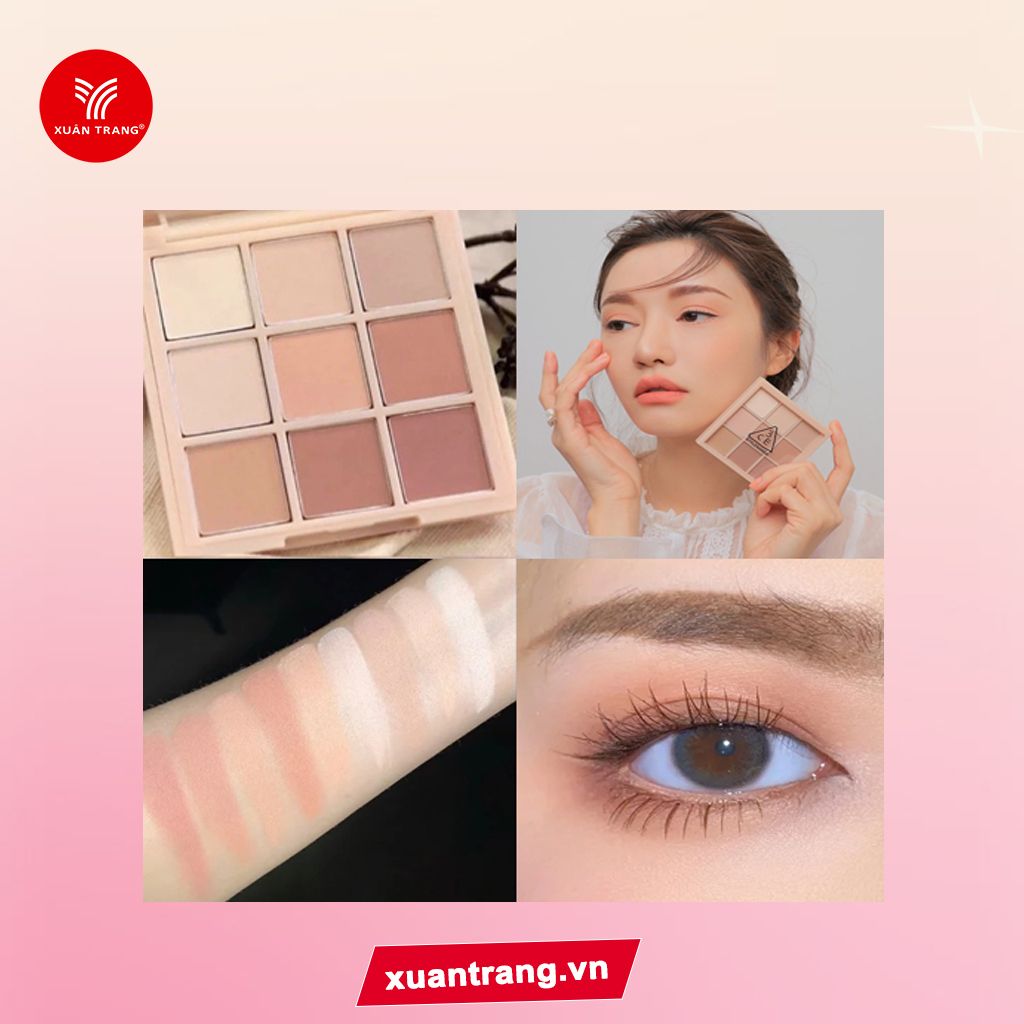 3CE_Phấn Mắt 9 Ô Multi Eye Color Palette #Smoother