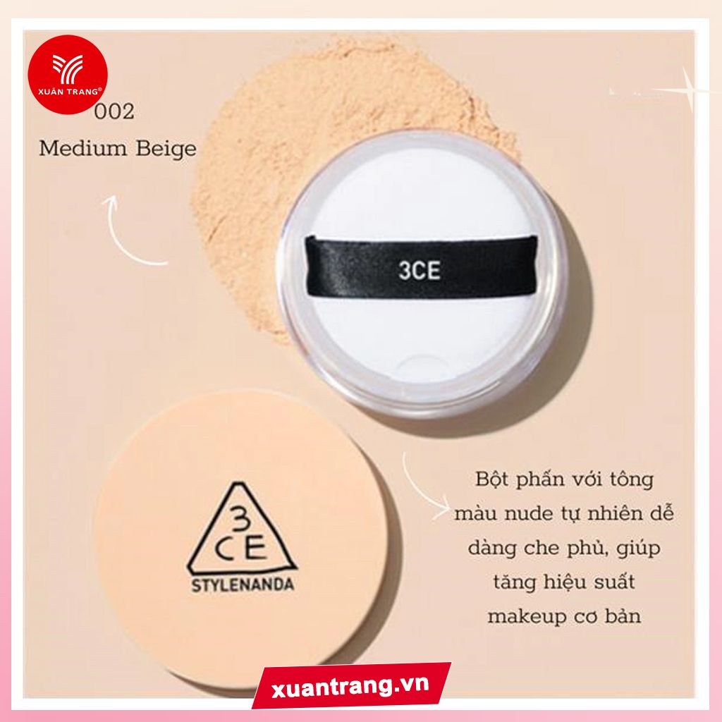 3CE_Phấn Phủ Bột Natural Finish Loose Powder #002