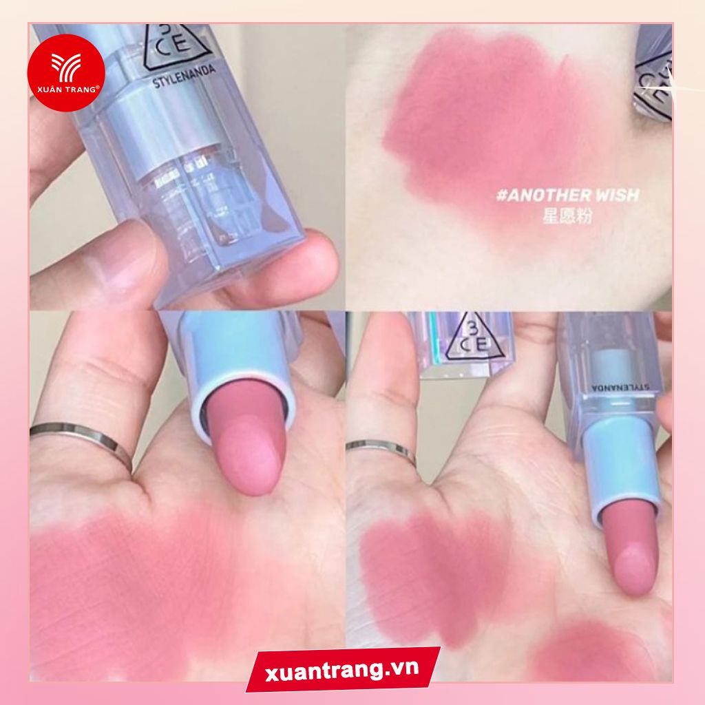 3CE_Son Thỏi Soft Matte Lipstick #Another Wish