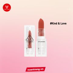 3CE_Son Thỏi Soft Matte Lipstick #Kind & Love