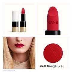 HERMÈS _Son Rouge HERMÈS Matte Lipstick Rouge Bleu 68 Mat