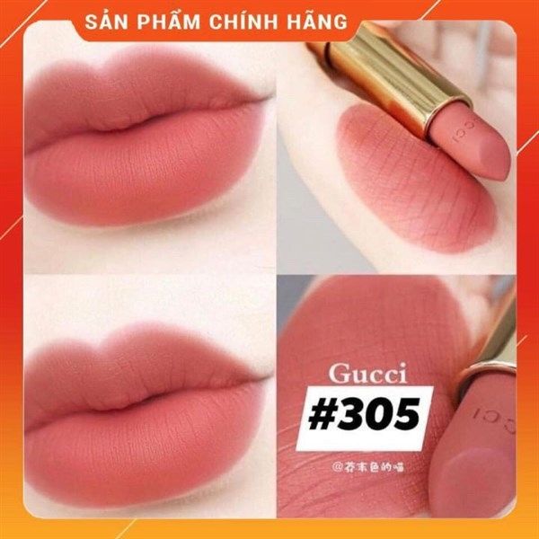 Son Thỏi Gucci Rouge À Lèvres Mat Lip Colour (#305 Ruby Firelight) 3.5g