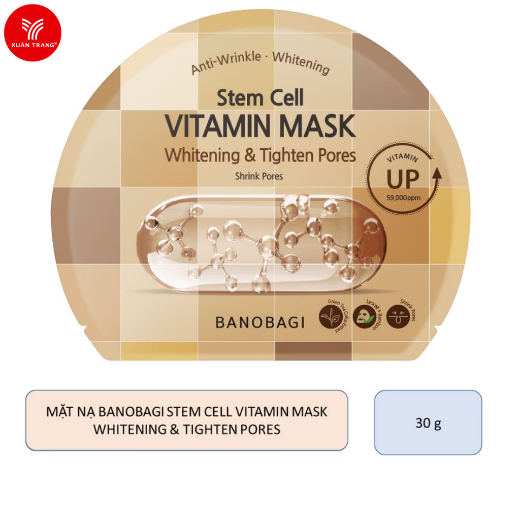 BANOBAGI_Mặt Nạ Stem Cell Vitamin Mask Whitening & Tighten Pores 30g
