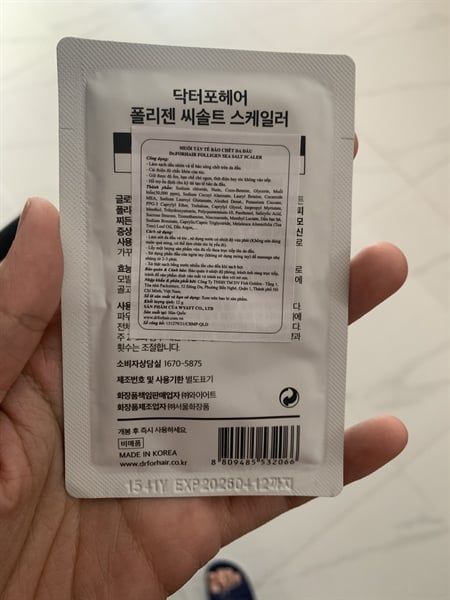 DR.FORHAIR_Muối Tẩy Tế Bào Chết Da Đầu Sea Salt Scaler 12G