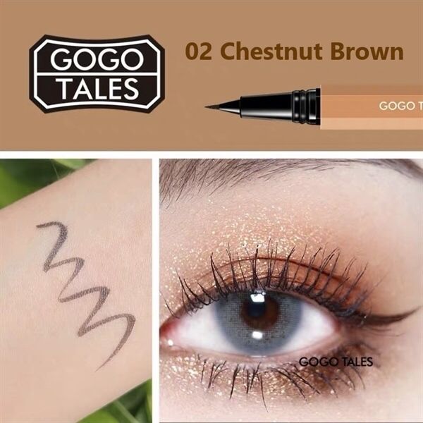 GOGO TALES_Bút Dạ Kẻ Mắt #02 Chestnut Brown 0.6ml